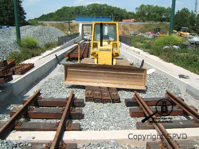 stavba tramvajové linky 1 poblíž Zwötzenu